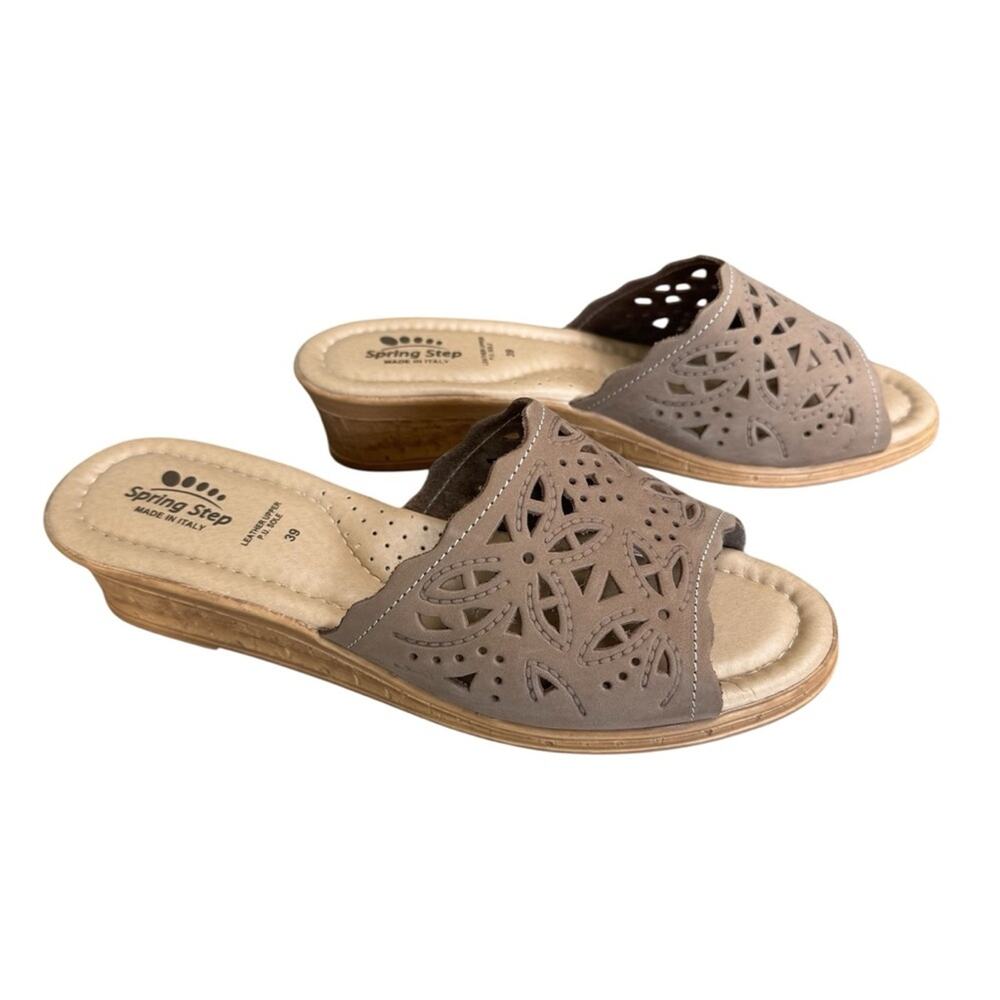 SPRING STEP Estella Women’s Beige Slide Sandals